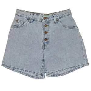 Levis 950 Relaxed Fit Light Wash Denim Jean Shorts Size 6/28W High Waisted Short